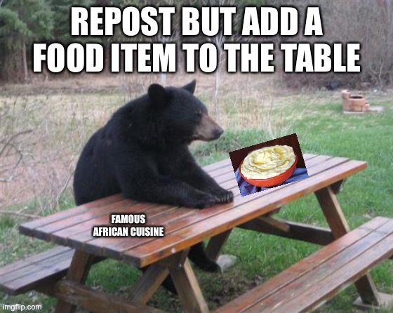 FAMOUS AFRICAN CUISINE | made w/ Imgflip meme maker