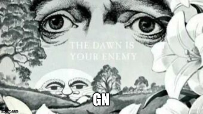The Dawn is your enemy | GN | image tagged in the dawn is your enemy | made w/ Imgflip meme maker