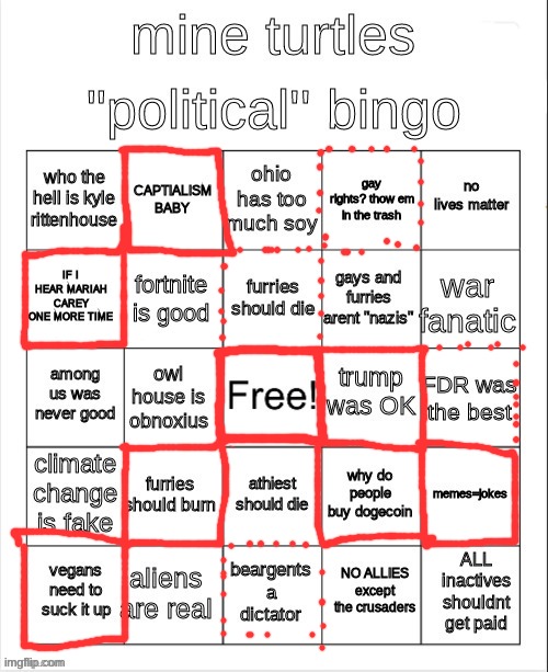 Dotted ones are what I sorta agree with | image tagged in unfunny | made w/ Imgflip meme maker