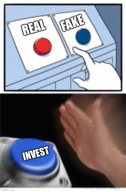 Invest | REAL INVEST FAKE | image tagged in invest | made w/ Imgflip meme maker