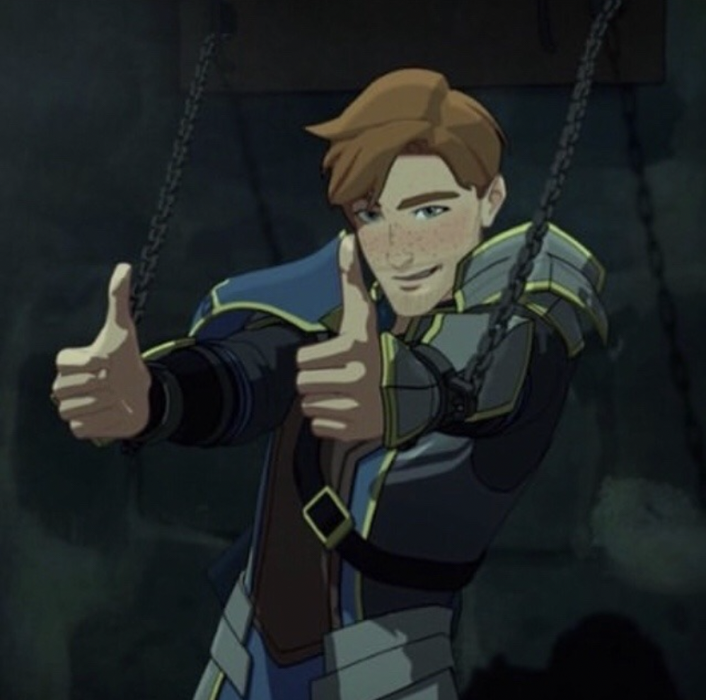 Dragon Prince chained Gren Blank Meme Template