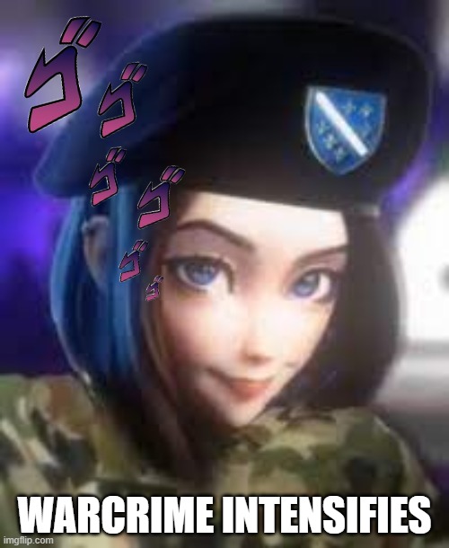 samsung girl | WARCRIME INTENSIFIES | image tagged in samsung girl,blank white template,memes,funny,bosnia,bosnian lives matter | made w/ Imgflip meme maker