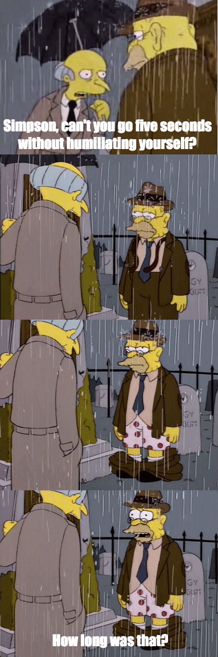 High Quality Abe simpson humiliating Blank Meme Template