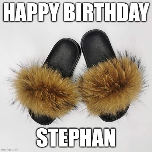 Pantoufle | HAPPY BIRTHDAY; STEPHAN | image tagged in happy birthday | made w/ Imgflip meme maker