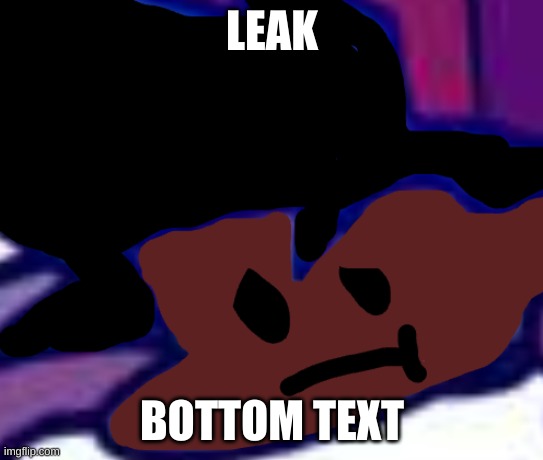 LEAK; BOTTOM TEXT | made w/ Imgflip meme maker