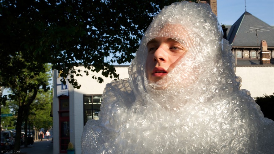 image tagged in bubble wrap safety boi | made w/ Imgflip meme maker