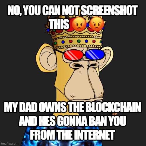 *Casually reposts my NFT* | made w/ Imgflip meme maker