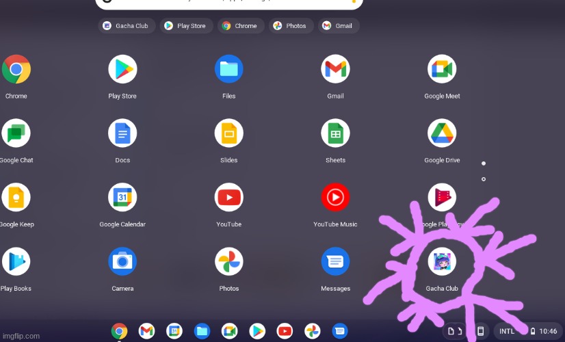 *wheeze* I GOT GACHA CLUB ON THE SCHOOL CHROMEBOOK | made w/ Imgflip meme maker