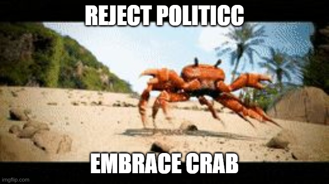 reject politicc | image tagged in reject politicc | made w/ Imgflip meme maker