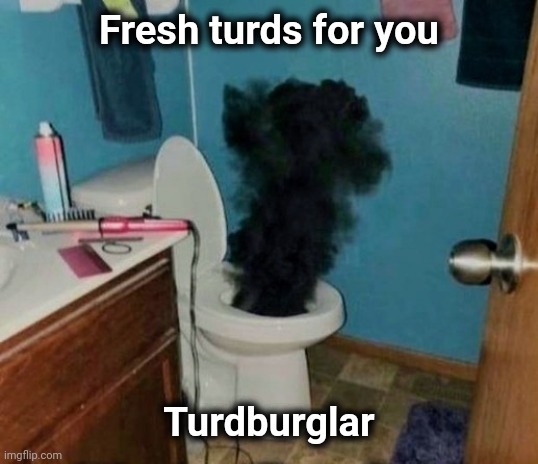 Turdburglar | Fresh turds for you Turdburglar | image tagged in turdburglar | made w/ Imgflip meme maker