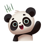 Panda Sticker Blank Meme Template