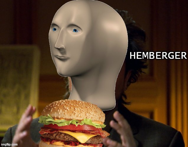 hEmbErgEr | image tagged in hemberger | made w/ Imgflip meme maker