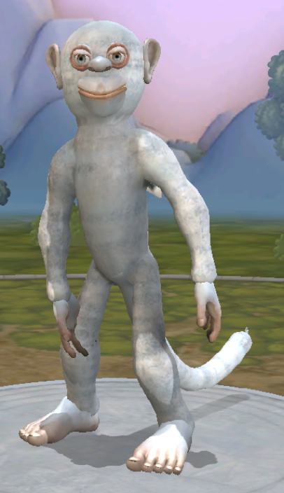 monke (albino) Blank Meme Template