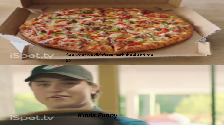 High Quality Dominos 69 Meme Blank Meme Template