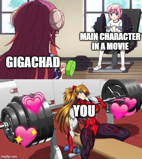 Gigachad meme character