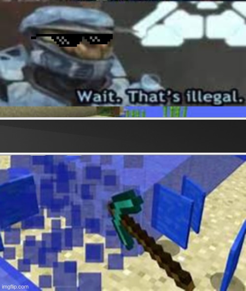Cursed minecraft | image tagged in halo,minecraft,cursed image,no physics | made w/ Imgflip meme maker