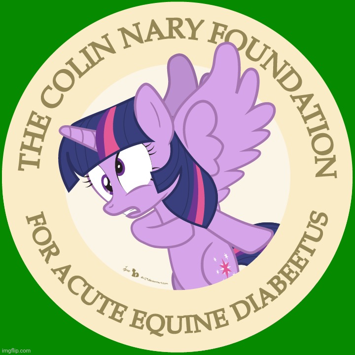 The Colin Nary Foundation | image tagged in badge,twilight,my little pony | made w/ Imgflip meme maker