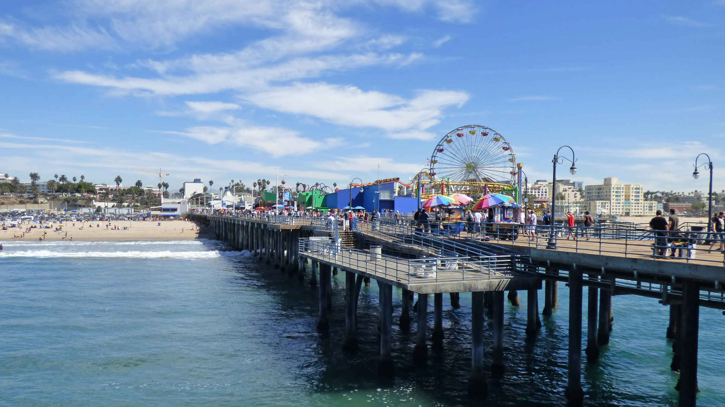 High Quality Santa Monica Pier Blank Meme Template