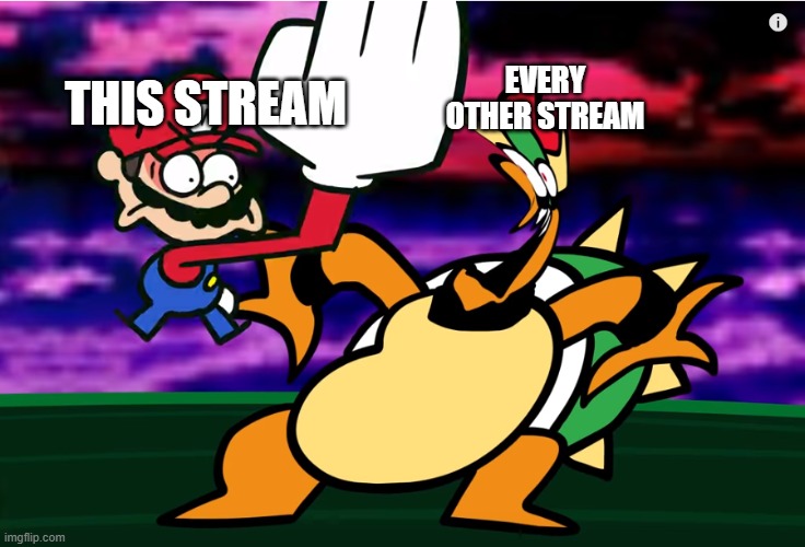 Nothing like some good TerminalMontage | THIS STREAM; EVERY OTHER STREAM | image tagged in something about super mario 64 slap | made w/ Imgflip meme maker