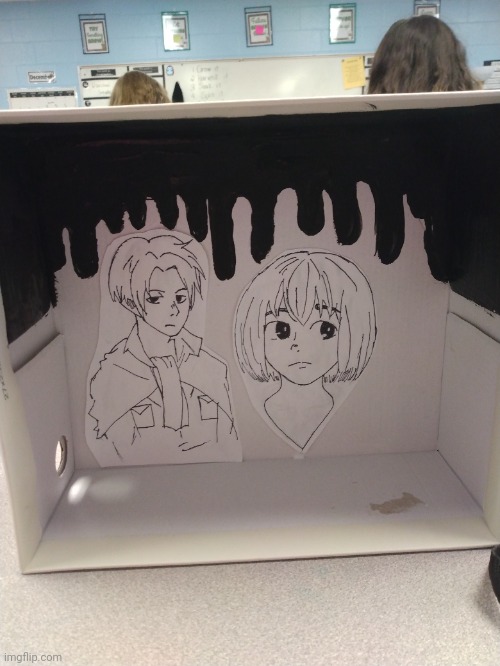 My project from art club </3 | made w/ Imgflip meme maker