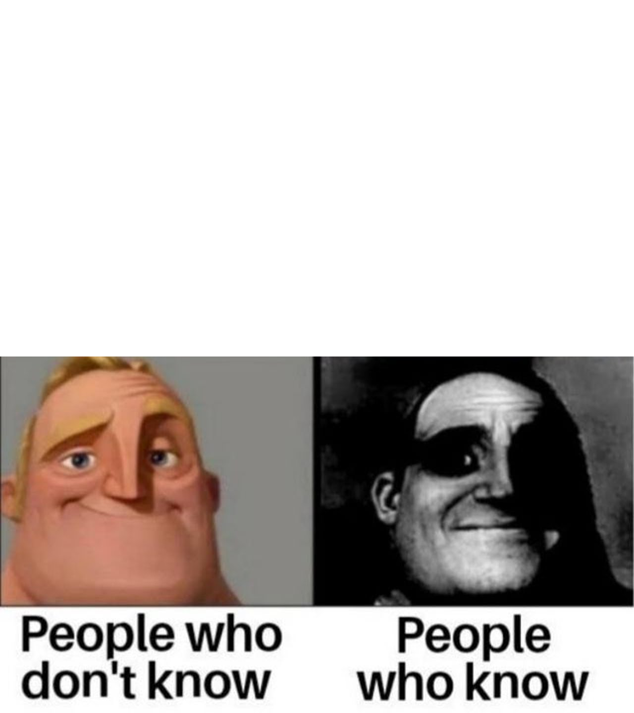 High Quality Mr incredible meme template Blank Meme Template