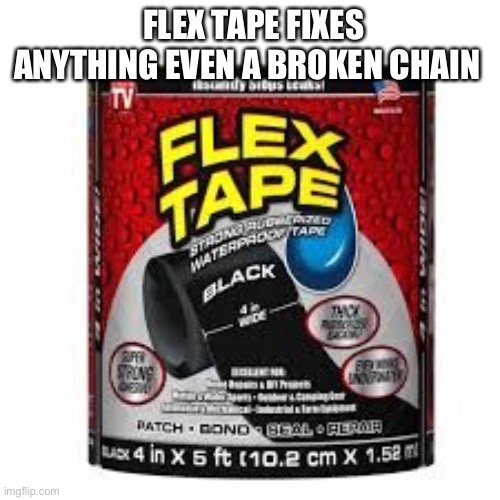 Flex tape can fix anything Blank Meme Template