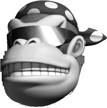 High Quality Grayscale Monke Blank Meme Template