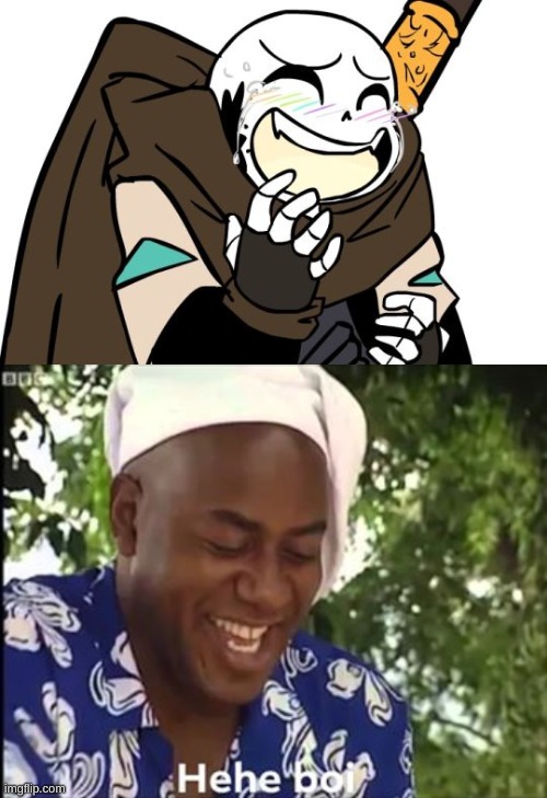 image tagged in laughing ink sans,hehe boi | made w/ Imgflip meme maker