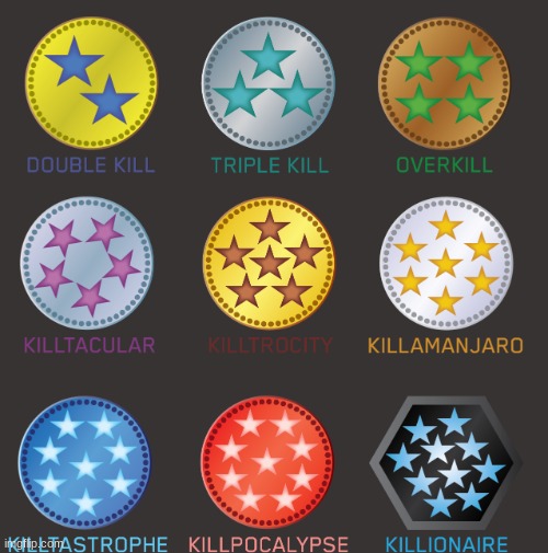 Halo multi kill medals | image tagged in halo multi kill medals | made w/ Imgflip meme maker