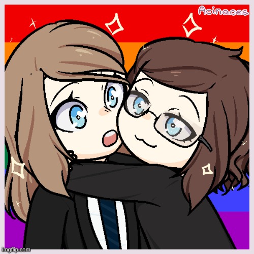 A picrew of me and Skid_the_christmas_skeleton! | made w/ Imgflip meme maker