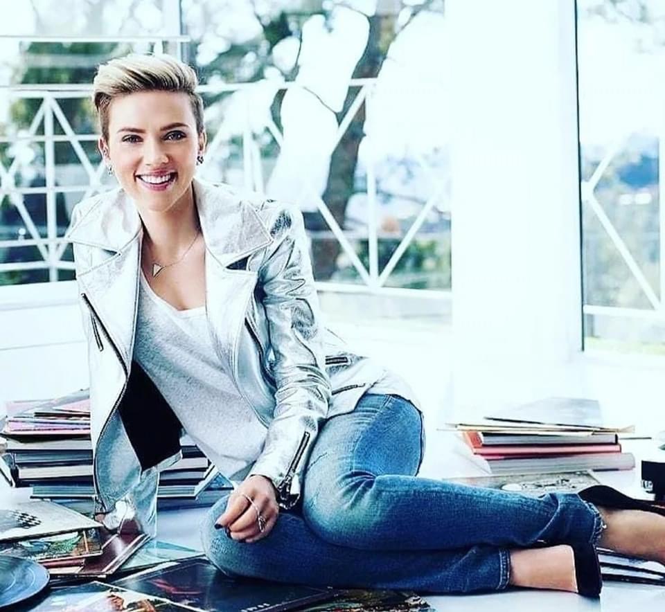 Scarlett Johansson jeans Blank Meme Template