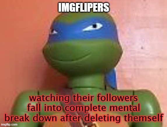 repost this everywhere, lets try | IMGFLIPERS; watching their followers fall into complete mental break down after deleting themself | image tagged in annoying face | made w/ Imgflip meme maker