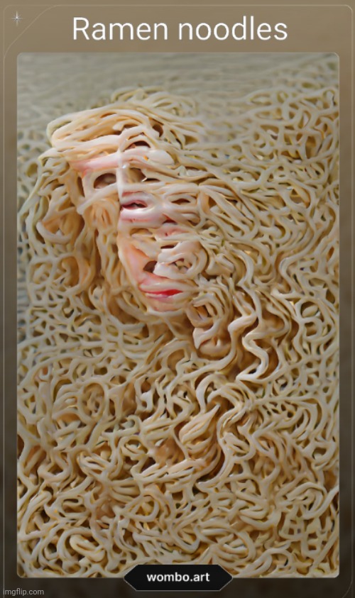 Computer generated noodles | made w/ Imgflip meme maker