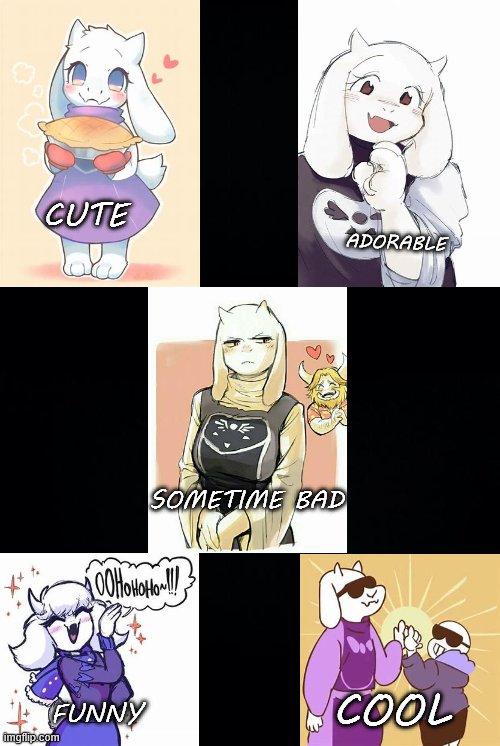 My Tori....She is: | CUTE; ADORABLE; SOMETIME BAD; COOL; FUNNY | image tagged in black background | made w/ Imgflip meme maker