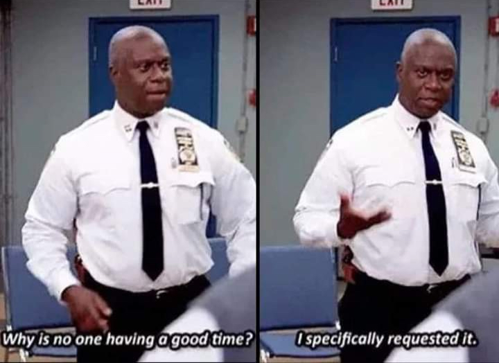 High Quality holt b99 Blank Meme Template