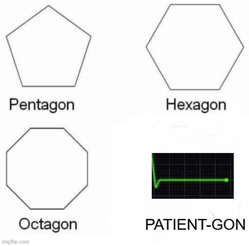 All gon's i know | PATIENT-GON | image tagged in memes,pentagon hexagon octagon | made w/ Imgflip meme maker