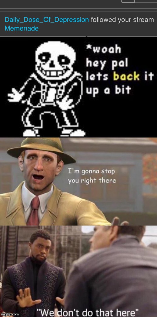 image tagged in lets back it up stop we dont do that here | made w/ Imgflip meme maker
