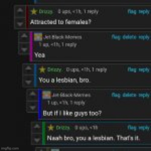 Aparrently im lesbian so says Drizzy | made w/ Imgflip meme maker