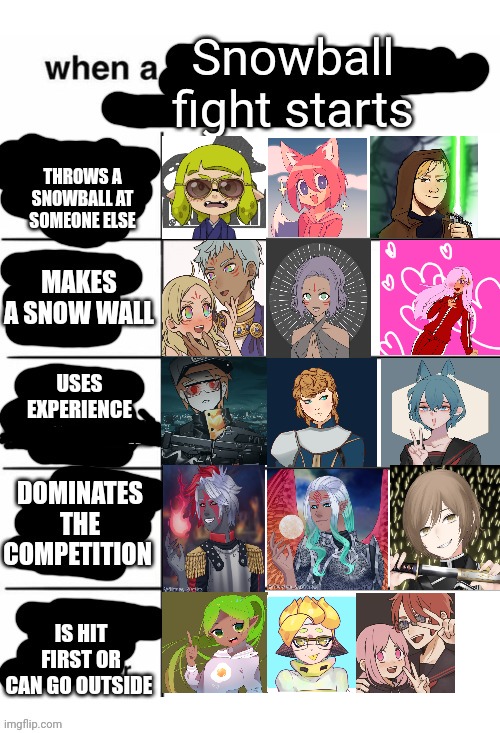 When a snowball is thrown | image tagged in when a snowball is thrown | made w/ Imgflip meme maker