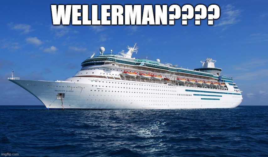 Wellerman??????? | WELLERMAN???? | image tagged in cruise ship | made w/ Imgflip meme maker