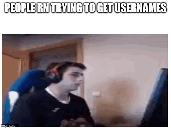 Why is this a thing | PEOPLE RN TRYING TO GET USERNAMES | image tagged in bruh | made w/ Imgflip meme maker