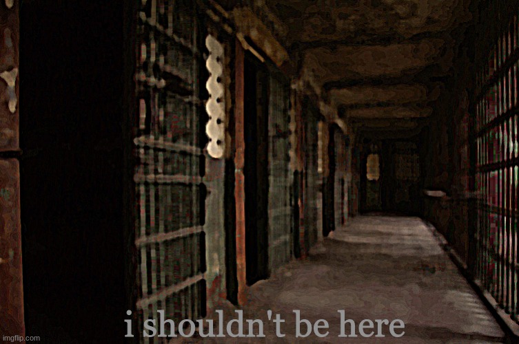 there is something here | i shouldn't be here | made w/ Imgflip meme maker