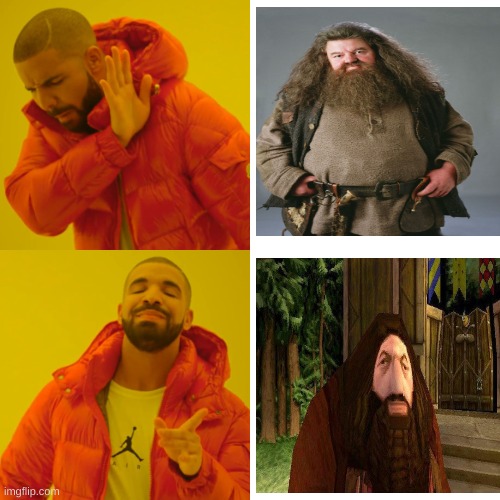 hmmmm | image tagged in memes,drake hotline bling,harry potter,playstation | made w/ Imgflip meme maker