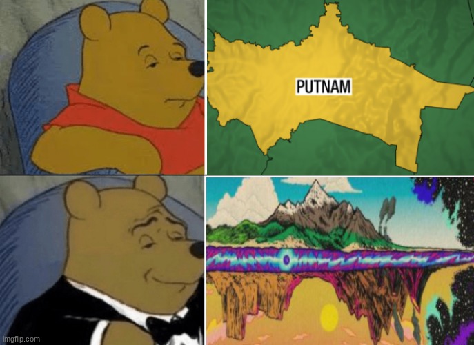 Better Putnam County | image tagged in spot the difference,tuxedo winnie the pooh,funny | made w/ Imgflip meme maker