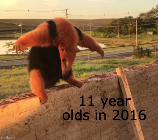 2016 | 11 year olds in 2016 | image tagged in 2016,sus | made w/ Imgflip meme maker