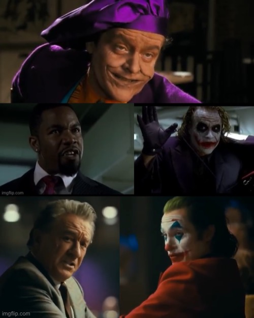 Joker Conversation Comparison Template | image tagged in joker,template | made w/ Imgflip meme maker
