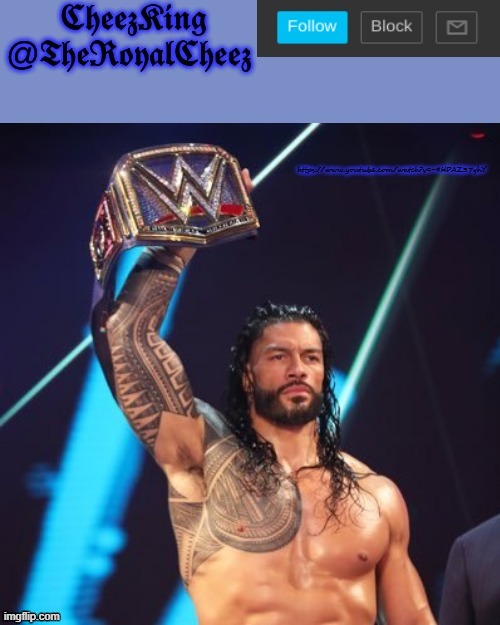 https://www.youtube.com/watch?v=-9HPAZ37yhY | https://www.youtube.com/watch?v=-9HPAZ37yhY | image tagged in roman reigns temp thank you the_festive_goober | made w/ Imgflip meme maker