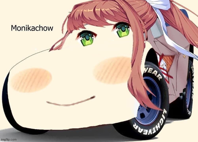 monika shitposts | made w/ Imgflip meme maker