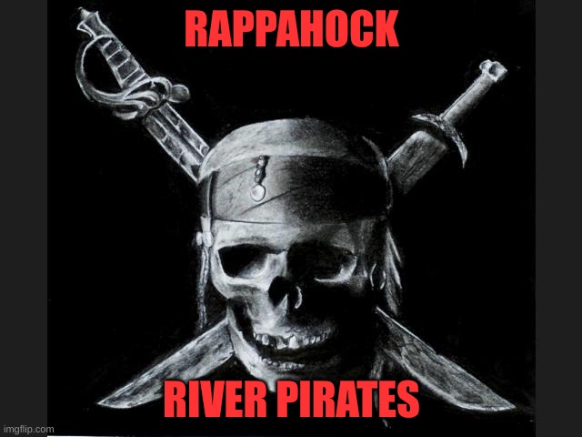 Pirate Flag | RAPPAHOCK; RIVER PIRATES | image tagged in pirate flag | made w/ Imgflip meme maker