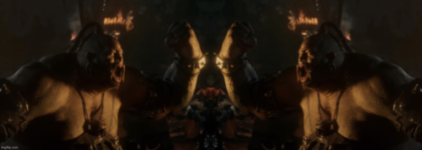 Two ogres yelling at each other | image tagged in two ogres yelling at each other | made w/ Imgflip meme maker